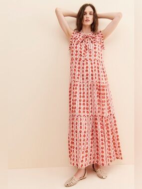 Carolina K Selah red seashell maxi dress